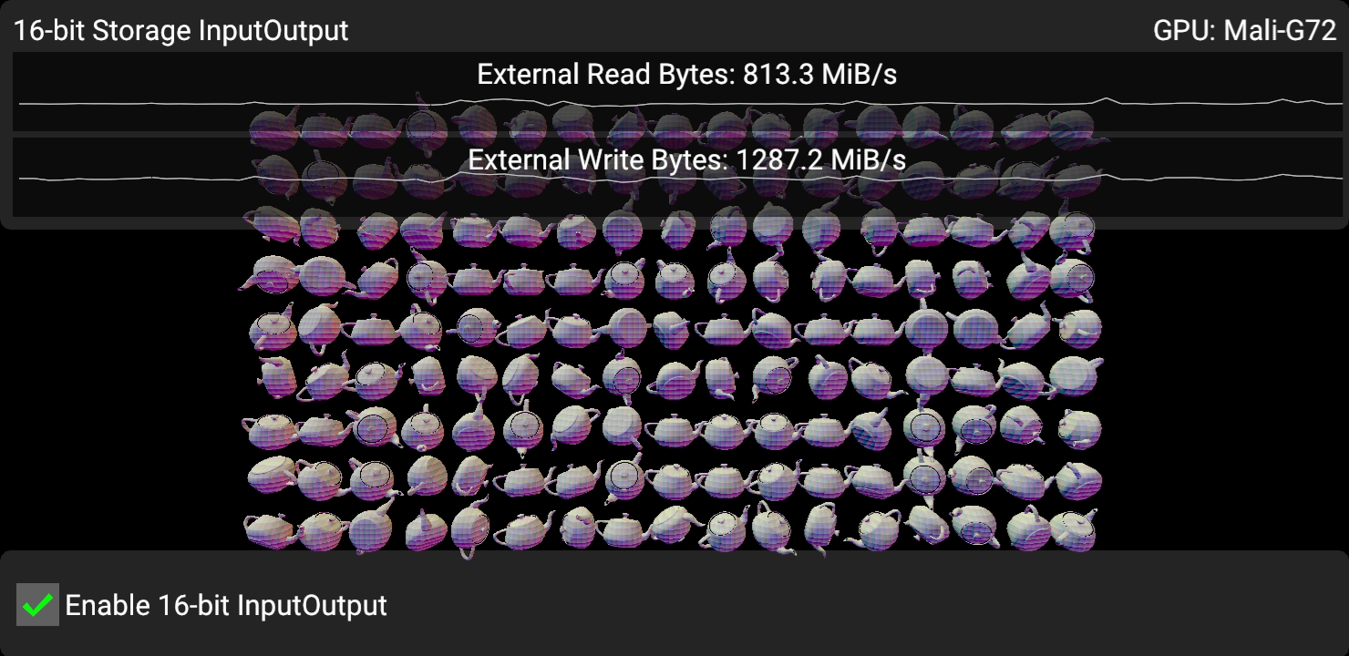 16bit-storage InputOutput on