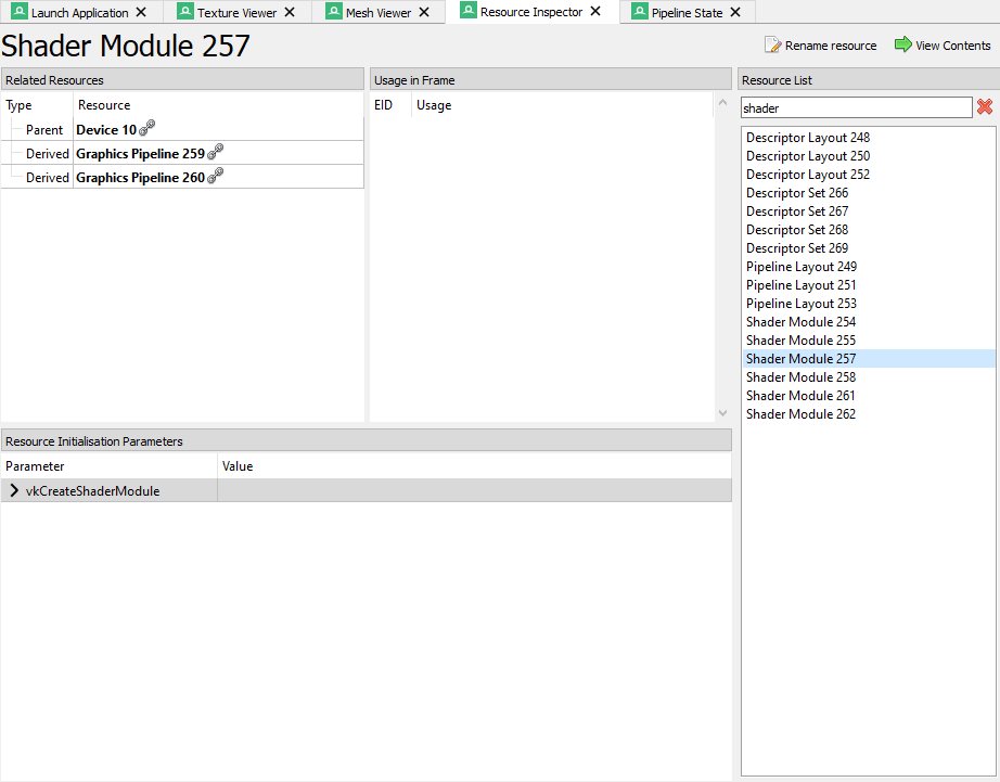 renderdoc resource inspector no names