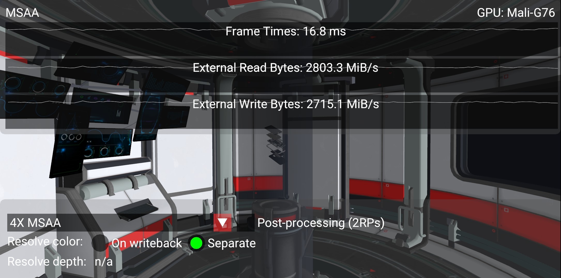 MSAA with separate color resolve sample