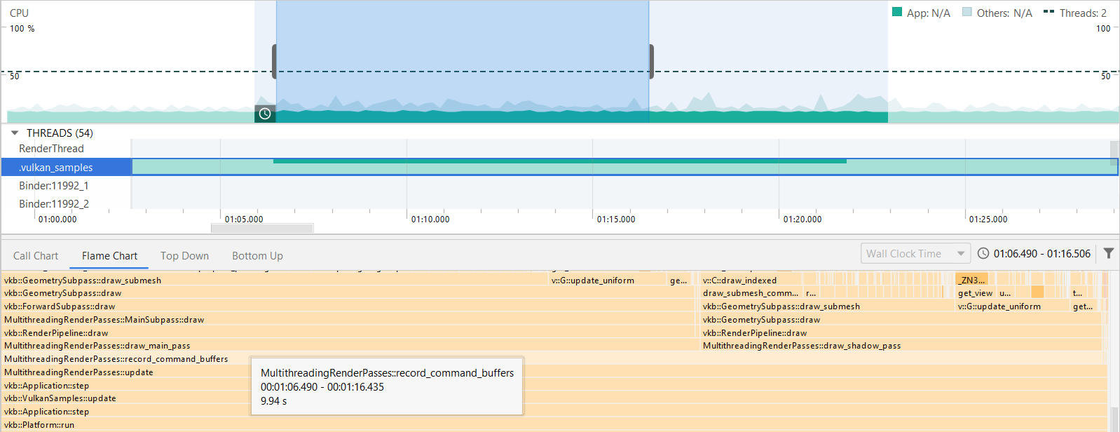 Profiler Capture No Multithreading